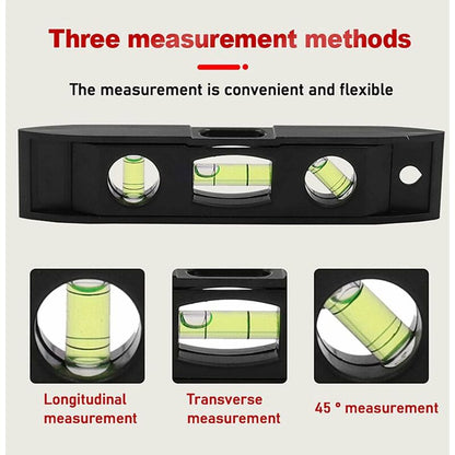 Compact Level, 3 Level Magnetic Level Bubble Measuring Tool Abs And Acrylic Level Measuring Tool V1188-MS-227-1534