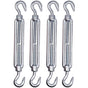 4 pcs M6 Adjustable Cable Turnbuckle With Hook And Loop - Cable Tension (4 pcs, M6) V1188-MS-227-1539