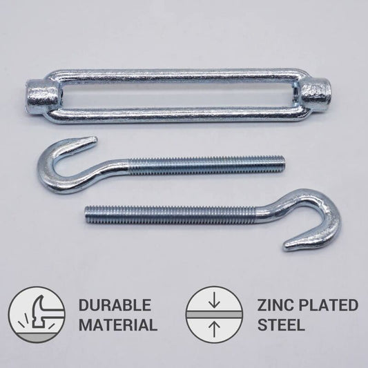 4 pcs M6 Adjustable Cable Turnbuckle With Hook And Loop - Cable Tension (4 pcs, M6) V1188-MS-227-1539