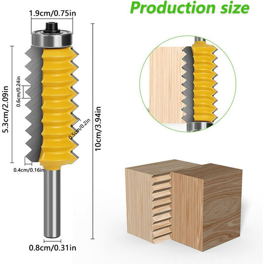 Multi-Tooth Woodworking Tool, 8Mm Carbide Wood ROuter Bit, Multi-Tooth ROuter Cutter, Woodworking Tools V1188-MS-227-1542