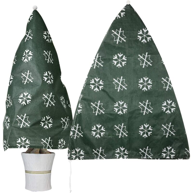 2 Piece Plant Winter Protection Bag Winter Protection For Potted Plants, Beige, Solid, 110X80 Cm V1188-MS-227-1545