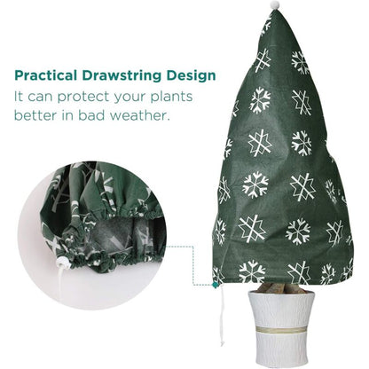 2 Piece Plant Winter Protection Bag Winter Protection For Potted Plants, Beige, Solid, 110X80 Cm V1188-MS-227-1545