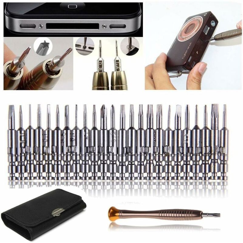 25 pcs Screwdriver Set Portable Precision Screwdriver Repair Tools Kit For Iphone, Computer, Toys, Glasses, V1188-MS-227-1546