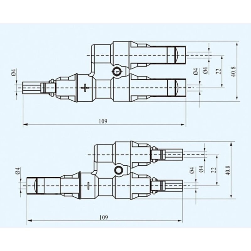 Solar Panel Mc4 Branch Connectors T/Y Cable Splitter Fitting V1188-MS-227-1547