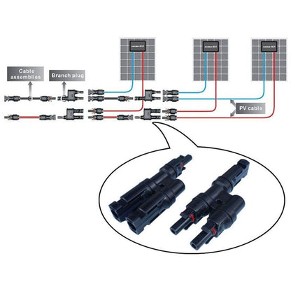 Solar Panel Mc4 Branch Connectors T/Y Cable Splitter Fitting V1188-MS-227-1547