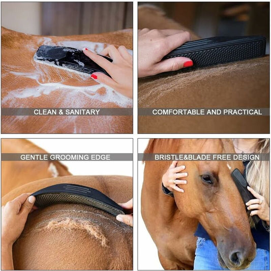 Horse Massage Comb Horse Grooming Washing Brush Hair Strip Gentle Horse Groomer Dogs Comb Washing Massage V1188-MS-227-1550