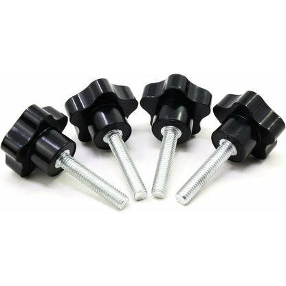 10 pcs M8X40 Female Thread Nut Clamping Handle Star Shape Hand Knobs Black Plastic Screw-In Handle Clamping V1188-MS-227-1554