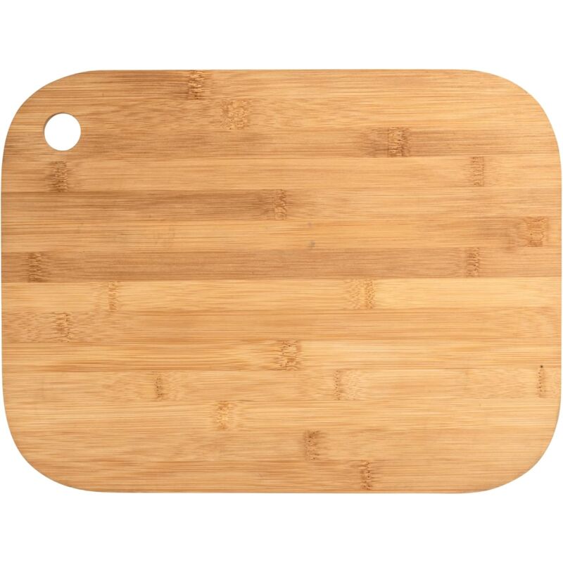 Bamboo Cutting Board M - Kitchen Board, Cutting Board With Grip Hole, Blade-Friendly, Bamboo, 30 X 0.8 X 20 V1188-MS-227-1556