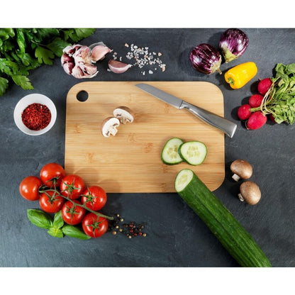 Bamboo Cutting Board M - Kitchen Board, Cutting Board With Grip Hole, Blade-Friendly, Bamboo, 30 X 0.8 X 20 V1188-MS-227-1556