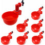 6 pcs Automatic Chicken Waterer Supplies Bowl Cups Plastic Bowl, Poultry Water Dispensers Automatic Drinking V1188-MS-227-1571