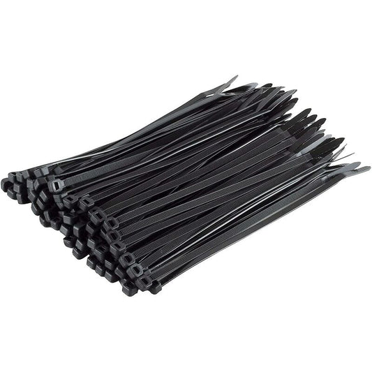 Pack Of 100 Cable Ties, Black, 200 X 4.8 Mm V1188-MS-227-1574