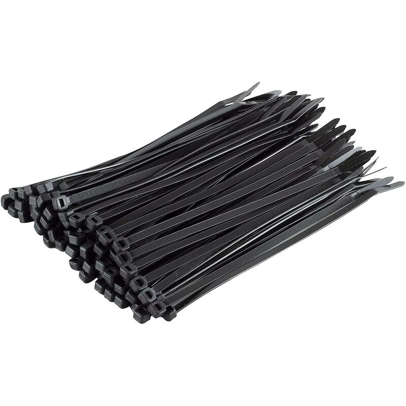 Pack Of 100 Cable Ties, Black, 200 X 4.8 Mm V1188-MS-227-1574