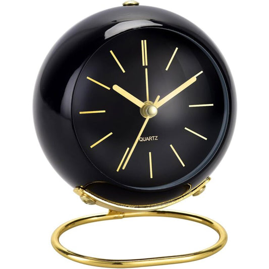 Retro Analog Alarm Clock Non-Ticking With Night Light, Silent, Battery Operated, Easy To Use And Loud Alarm V1188-MS-227-1575