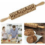 Christmas Wooden ROlling Pin, ROlling Pin, Kitchen Tool, Baking Accessory, Eye-Catching, Stable And Durable, V1188-MS-227-1582