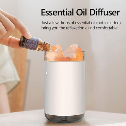 Crystal Salt Stone Humidifier Colorful Light 260Ml Portable Mist Humidifier Quiet Usb Essential Oil Diffuser V1188-MS-227-1583