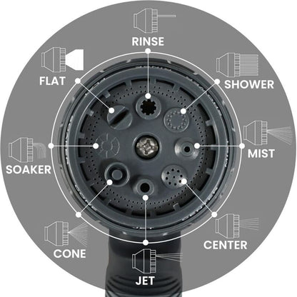 Garden Sprayer, 8 Watering Modes Watering Gun With 4 Interface For Car Washing, Gardens, Plants, Pets V1188-MS-227-1585