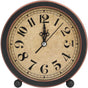 Vintage Retro Analog Alarm Clock, ROund Alarm Clock, Small Desk Clock, Super Quiet, Non-Ticking, Small Clock V1188-MS-227-1586