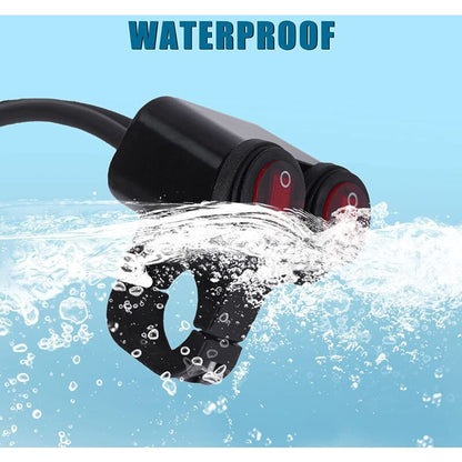 12V Waterproof Motorcycle Atv Bike 22Mm 7/8 Inch Handlebar Dual Control Kill Button Headlight Switch Hazard V1188-MS-227-1591