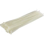 100 Pack Cable Ties, White/Natural, 370Mm X 4.8Mm, Premium Quality Plastic Cable Ties V1188-MS-227-1605