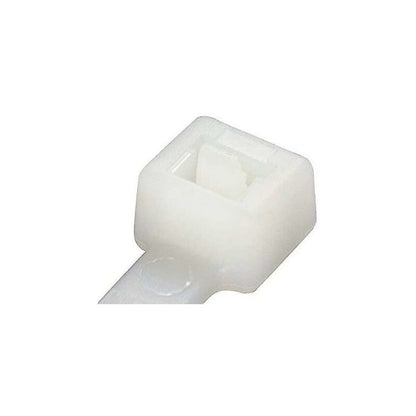 100 Pack Cable Ties, White/Natural, 370Mm X 4.8Mm, Premium Quality Plastic Cable Ties V1188-MS-227-1605