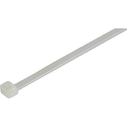 100 Pack Cable Ties, White/Natural, 370Mm X 4.8Mm, Premium Quality Plastic Cable Ties V1188-MS-227-1605