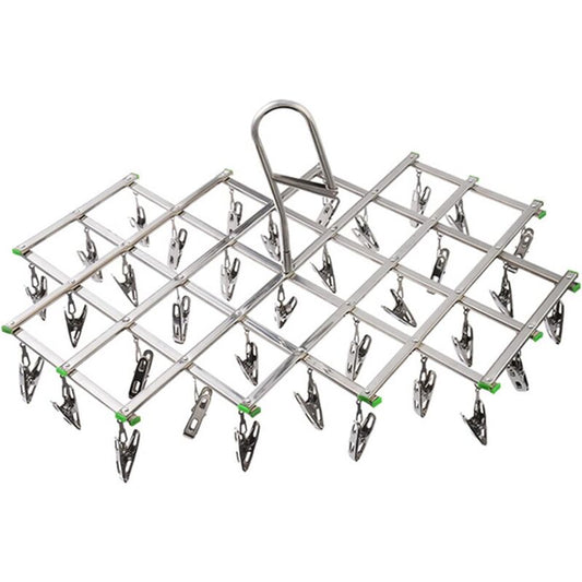 Stainless Steel Drying Racks With 35 Clothes Pegs For Socks, Shorts, Underwear And Baby Clothes V1188-MS-227-1608