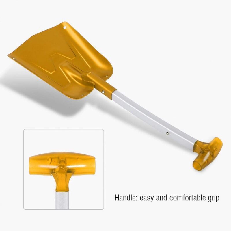 Snow Shovel, Comfortable Handle, Telescopic Snow Shovel Extension, Delicate Texture For Outdoor(Gold) V1188-MS-227-1609