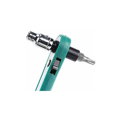 1/4" Ratcheting Angled Screwdriver Set With Right Angle Hexagon Screwdriver Bit And Sockets V1188-MS-227-1619