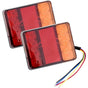 2 pcs 12V LED Tail Lights, Multifunctional Rear Lights For Tractor Truck Trailer V1188-MS-227-1620