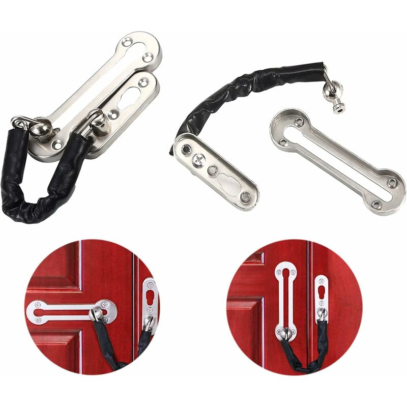 Security Lock Chains Door Anti-Theft Stainless Steel Chain Lock Guard Chain Door Latch Door Chain Security V1188-MS-227-1621
