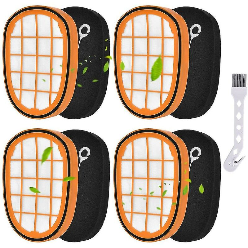 4 Packs De Filtres Pour Philips Speedpro Max Aqua Handheld Fc6812 Fc6813 V1188-MS-227-1623