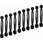 10X 96Mm Black Kitchen Cabinet Door Pulls Cupboard Drawer Bedroom Furniture Pull Handle V1188-MS-227-1626