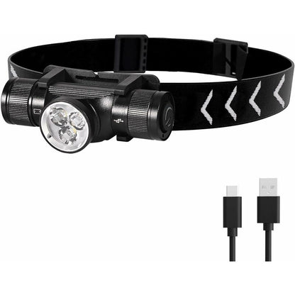 H330 Headlamp, 1500 Lumens Rechargeable LED Headlamp, Ip66 Waterproof Head Torch, 5 Lighting Modes For V1188-MS-227-1634