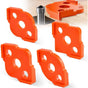 4 pcs Alloy Radius ROuter Jig, R5 - R40 Woodworking ROuter Jig On Table, Corner Radius ROuting Accessories For V1188-MS-227-1635