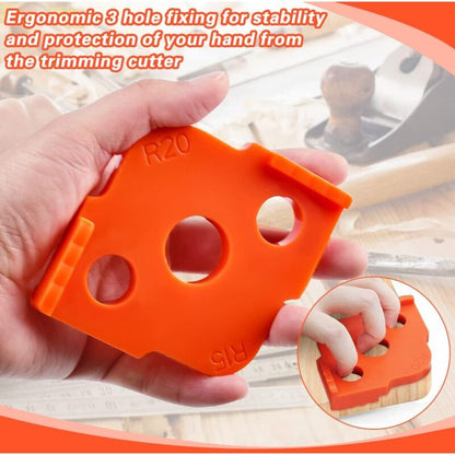 4 pcs Alloy Radius ROuter Jig, R5 - R40 Woodworking ROuter Jig On Table, Corner Radius ROuting Accessories For V1188-MS-227-1635