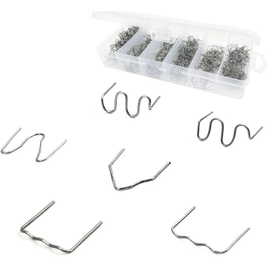 1800 pcs Tungsten Steel Hot Staples, 0.8Mm/0.6Mm Welding ROds Hot Staple Repair Welding Nail, For Car Bumper V1188-MS-227-1637