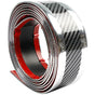 Car Door Sill Sticker Carbon Fiber Silver 5Cmx3M Self-Adhesive Sticker Protector Bumper Guard Strip V1188-MS-227-1638