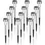 Outdoor Solar Lights LED Landscape Light Pack/Pathway Lights Stainless Steel-12 V1188-MS-227-1647