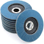 Compartment Discs Blue 10 Pieces 125 Mm Grain 73 Stainless Steel Abrasive Discs Flap Discs V1188-MS-227-1655
