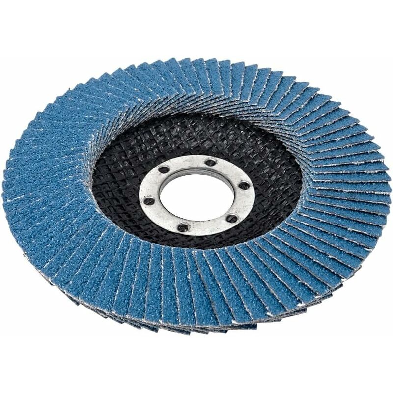 Compartment Discs Blue 10 Pieces 125 Mm Grain 73 Stainless Steel Abrasive Discs Flap Discs V1188-MS-227-1655