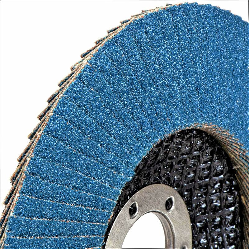 Compartment Discs Blue 10 Pieces 125 Mm Grain 73 Stainless Steel Abrasive Discs Flap Discs V1188-MS-227-1655
