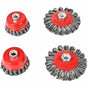 Bevel Brush For Angle Grinder, Metal/Steel, Twisted Wire, Flexible, Diameter: 75 And 100 Mm, Mounting Thread: V1188-MS-227-1657