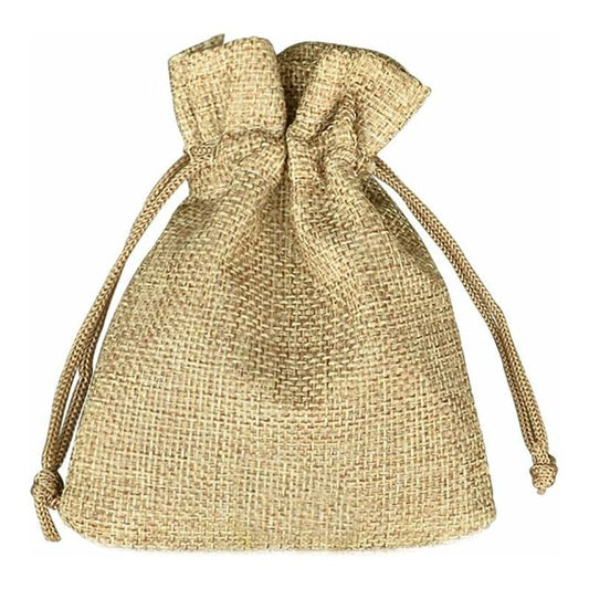 100 pcs Jute Bags 7X9Cm, Reusable Gift Bags, Burlap Pouches With Drawstring For Jewelry Gift Party Birthday V1188-MS-227-1660