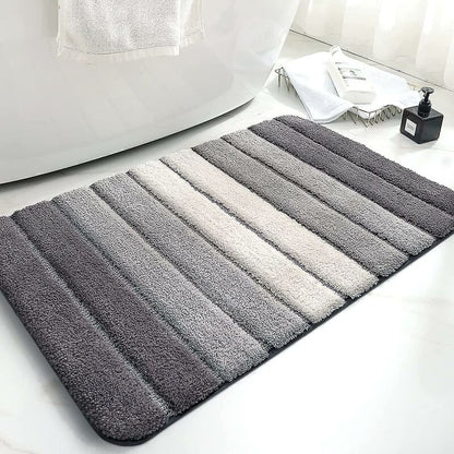 Non-Slip Bath Mat, Extra Soft Bathroom Rug, Machine Washableable, Water Absorbent, 40 X 60 Cm, Grey V1188-MS-227-1666