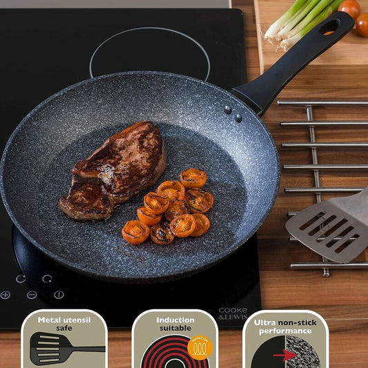 24 Cm Non-Stick Frying Pan, Forged Aluminum, Durable Non-Stick Coating, Pfoa Free - Induction, Dishwasher & V1188-MS-227-1671