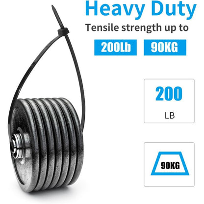 100 Pieces White Large Cable Ties, Extra Long 400Mm X 9Mm Cable Tie Nylon Uv Resistant, 80 Kgs Heavy Duty V1188-MS-227-1672