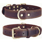 Premium Genuine Leather Dog Collar/Durable Real Leather Adjustable Collars For Male Female (size: M) V1188-MS-227-1674