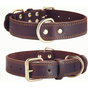 Premium Genuine Leather Dog Collar/Durable Real Leather Adjustable Collars For Male Female (size: L) V1188-MS-227-1674-3