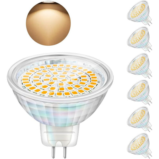 LED Bulbs Gu5.3 5W 12V Mr16 Spotlight Replace Halogen Spotlight 460 Lumens Warm White 3000K Non-Dimmable Pack V1188-MS-227-1677