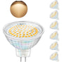 LED Bulbs Gu5.3 5W 12V Mr16 Spotlight Replace Halogen Spotlight 460 Lumens Warm White 3000K Non-Dimmable Pack V1188-MS-227-1677